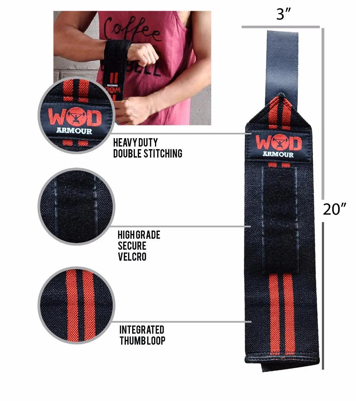 WOD ARMOUR | Wrist strap | KIBI SPORTS