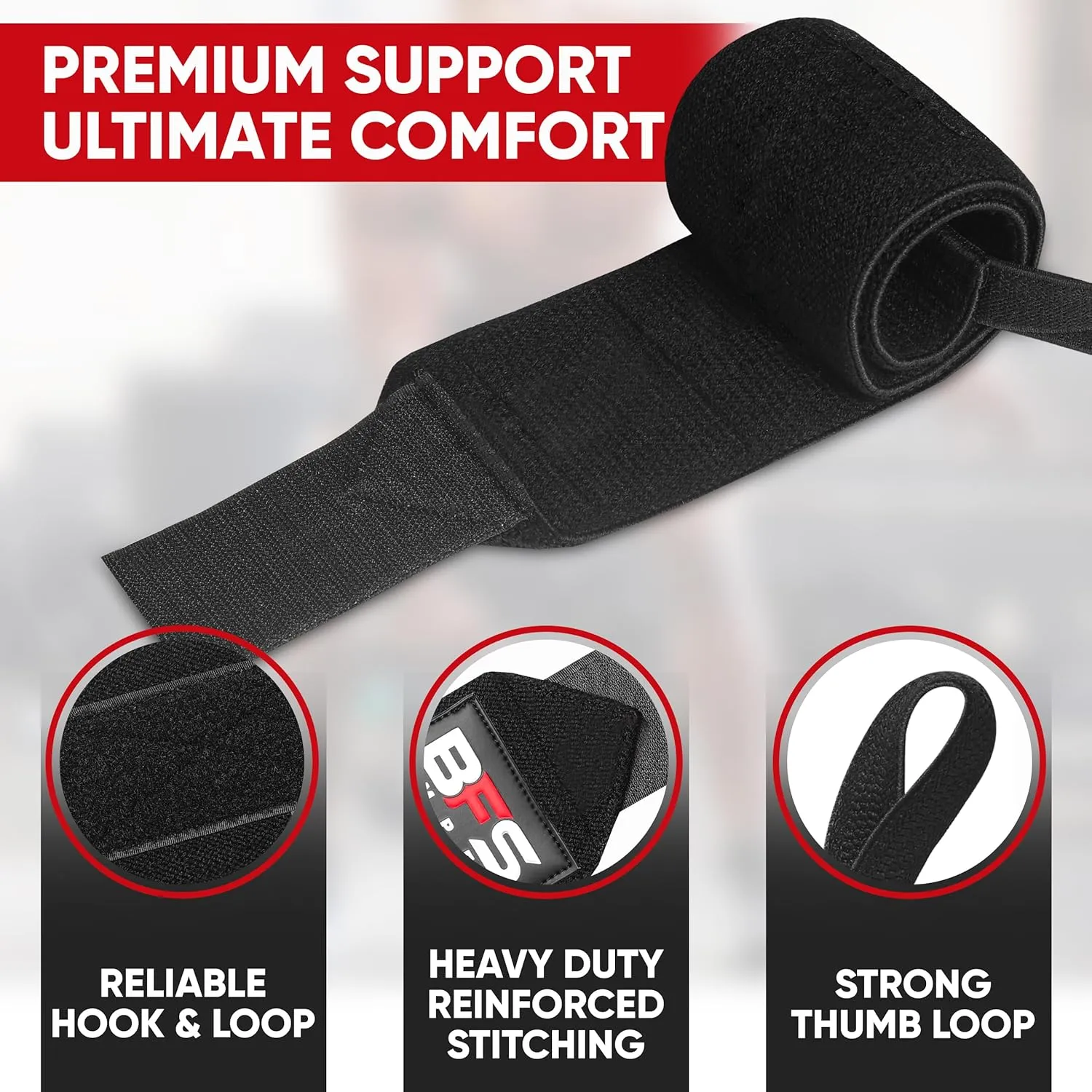 Wrist Wraps for Weightlifting,18 Premium Quality Wrist Straps for Weightlifting,Weight Lifting Wrist Wraps with Thumb Loop for Curls Dips,Powerlifting Weight Training Men Women